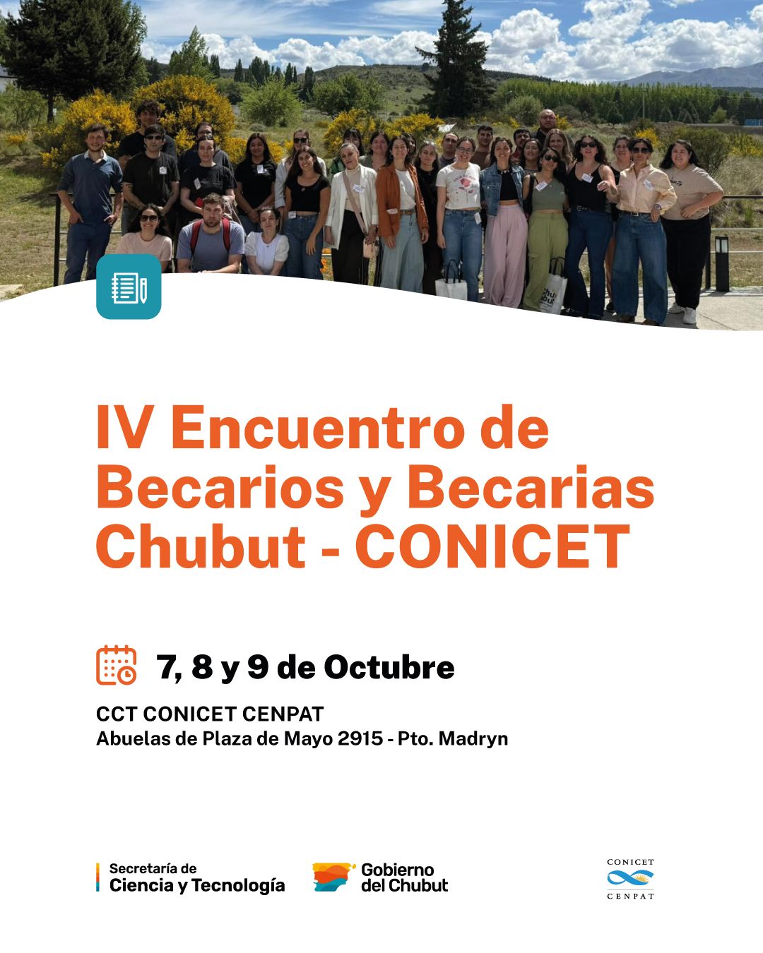 Puerto Madryn será sede del IV Encuentro de Becarios y Becarias Chubut-CONICET