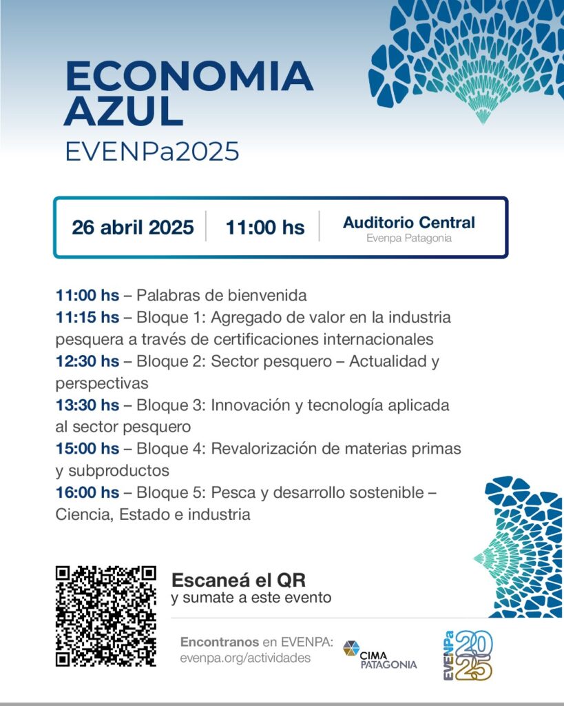 El Gobierno del Chubut participará del foro “Economía Azul” en el EVENPA 2025