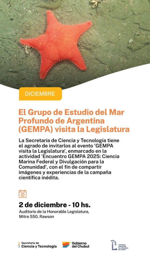 El Gobierno del Chubut acompaña encuentro que acercará la ciencia marina a la comunidad