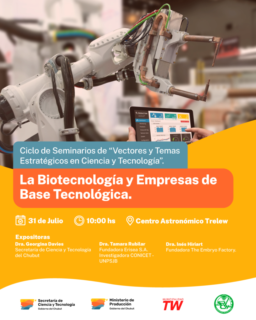 Seminario-Conversatorio: Innovación en Biotecnología y Empresas de Base Tecnológica (EBT)