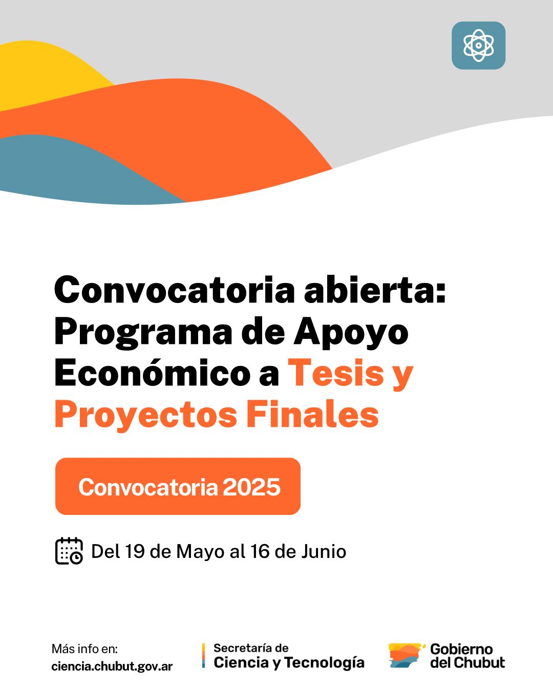 Provincia realiza convocatoria abierta al Programa de Apoyo Económico a Tesis y Proyectos Finales