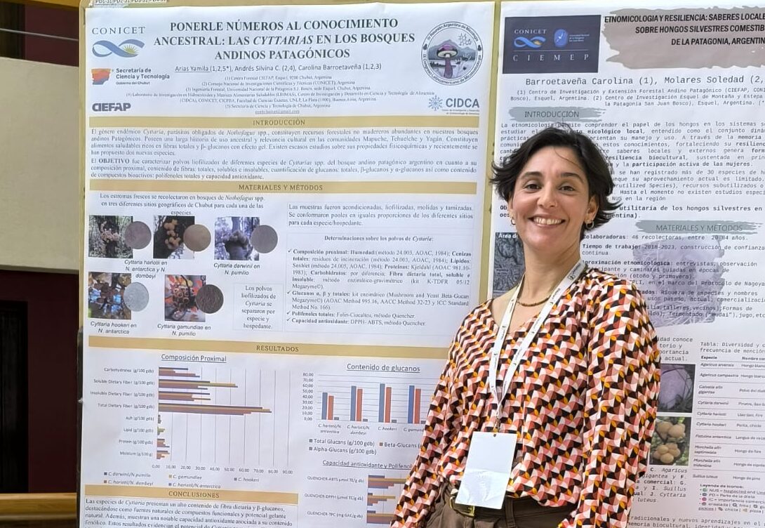 Becaria cofinanciada entre el Gobierno del Chubut y el CONICET participó del Congreso Latinoamericano de Micología