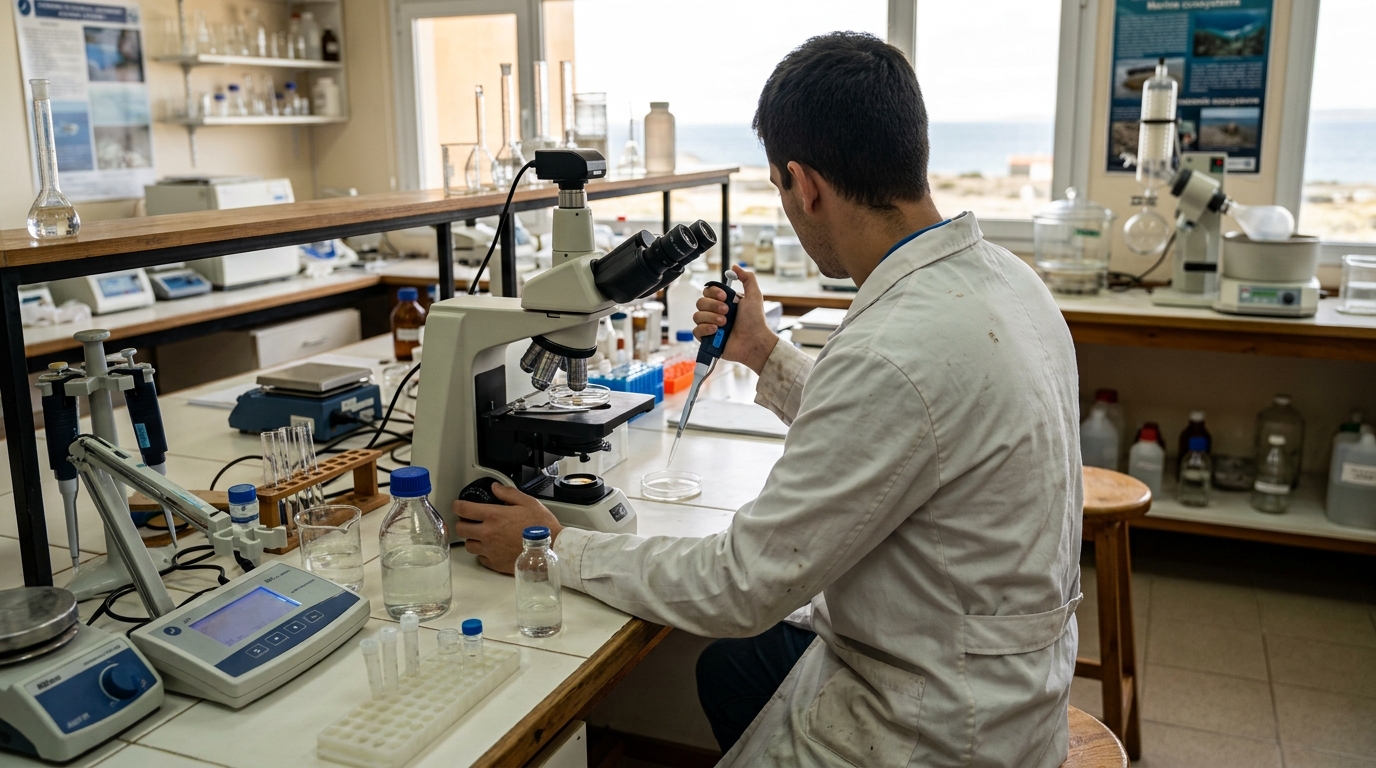 Becario doctoral cofinanciado por Chubut realizará una estadía de investigación para fortalecer el estudio del fitoplancton marino